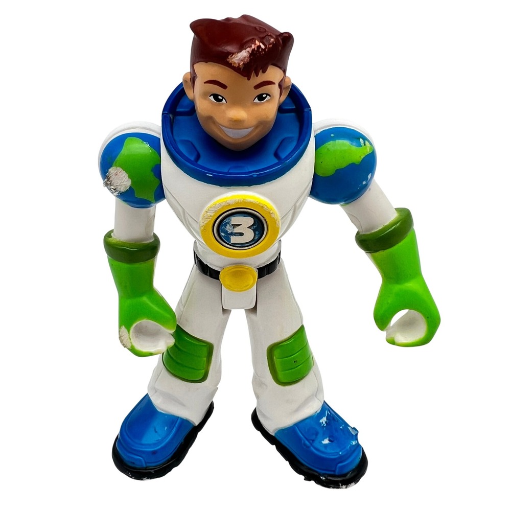 Fisher-Price Planet Heroes Earth Ace 3 Space Mission Y2K 6in Kids Action Figure